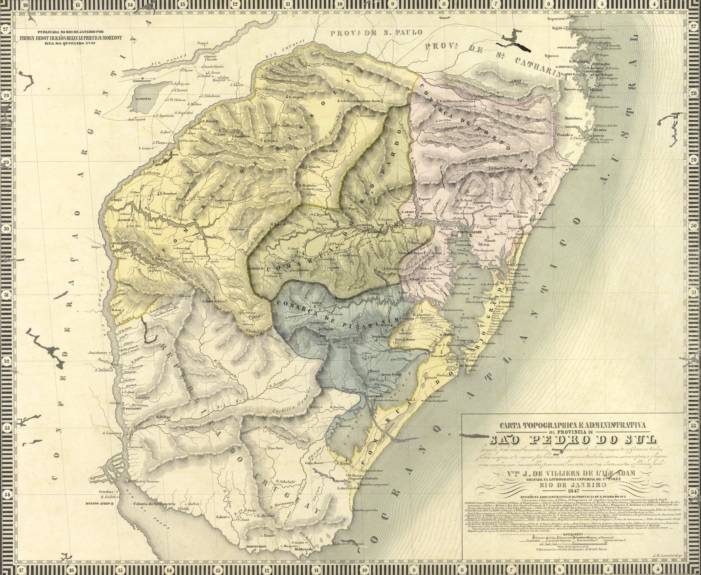Mapas Antigos Do Rio Grande Do Sul 20 Mapas Caçadores De Tesouros 1071